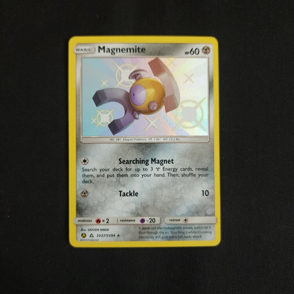 Pokemon Trading Card Game Magnemite Shiny Vault SV27/SV94 Holo Hidden Fates